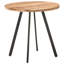 Alatorre Round Solid Wood Top Metal Base Dining Table-1396010949