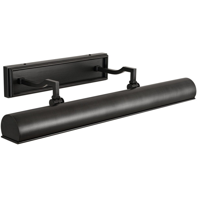 Appliques murales modernes 12 "/ 24" à intensité variable noir, H 3,1 po x l 24 po x P 12,9 po, Noir mat