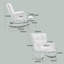 Chaise berçante de chambre de bébé, fauteuil oscillant rembourré avec dossier haut, fauteuil berçant d'appoint avec pieds en bois massif-1576637159