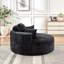 Fauteuil-lit une place moderne et moelleux en polyester éponge de 140 cm (55 pouces) pour salon, chambre, salle de détente et salle de projection (non pivotant).-747105365
