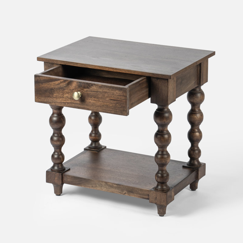 Table de chevet avec tablette Davey Hartwell