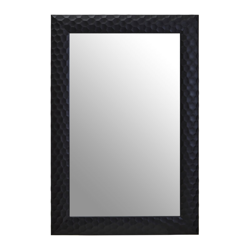 Ludlow Metal Rectangle Mirror, Black