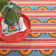 Button Multi Hand Micro Hooked Wool Rug