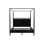 Solid Wood Canopy Bed