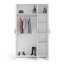 Diamone 3 Door Manufactured Wood Wardrobe-1213305278