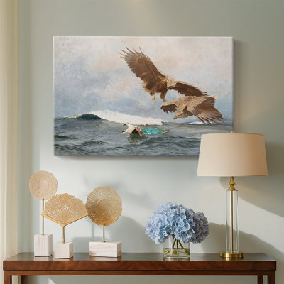 Sea Eagles (Havsörnar)-Bruno Liljefors-Gallery Wrapped Canvas-1897