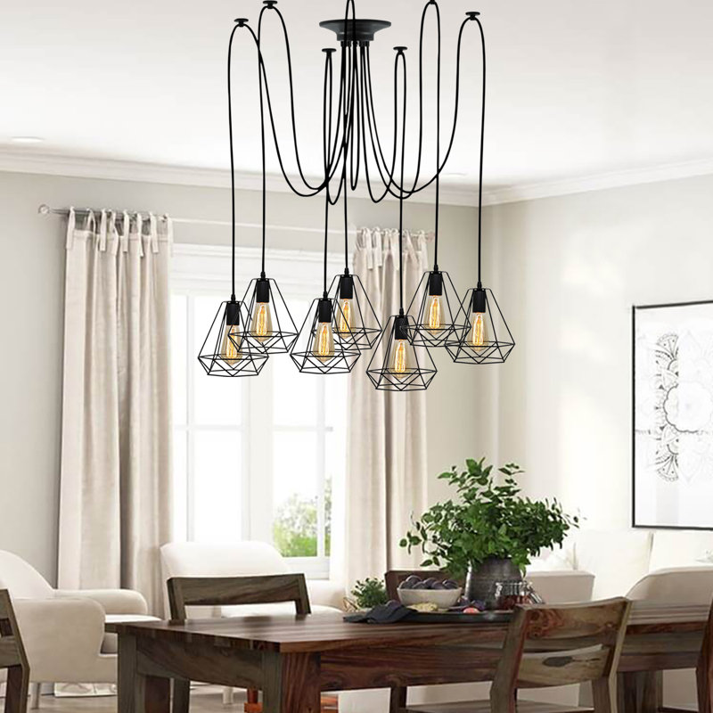 Pondview 7 - Light Black Cluster Pendant