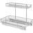 2 Tier slide out Cabinet Organizer With Sliding Drawers For Inside Cabinets- 11" W x 21" D x 15”H