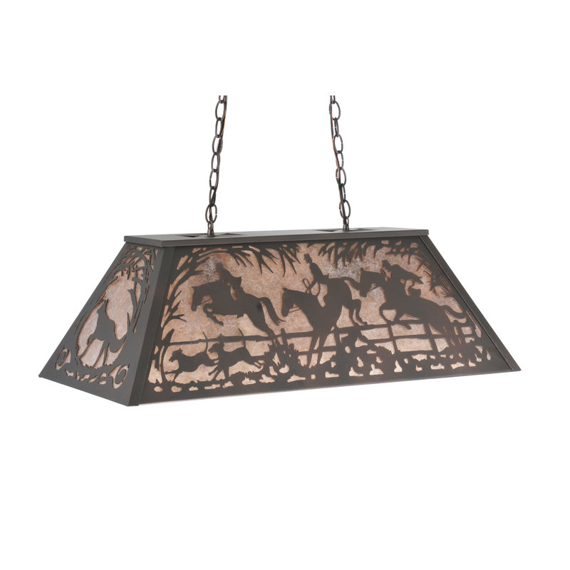 Rustic Lodge 6 - Light Pendant, 18" - 44" H x 33" W x 17" D