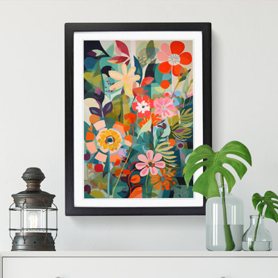 FRM-V0523-952X Flowers Orphism Style Vol.5 - Picture Frame Print