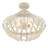 4-light Matte Black Beaded Semi-flush Mount-1920776601
