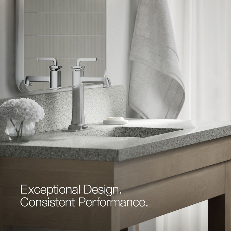 Riff Tall Single-Handle Bathroom Sink Faucet 1.2 GPM, Vibrant Brushed Moderne Brass, 1.2 GPM