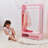 Teamson Kids Wooden Mirrored Open Armoire with Two Shelves