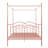 Queen Size Metal Canopy Bed Frame-1816912579
