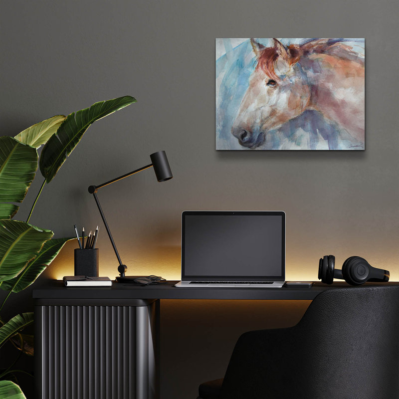 «Equine By Design» par Robert Campbell, H 12 po x l 16 po x P 0,13 po