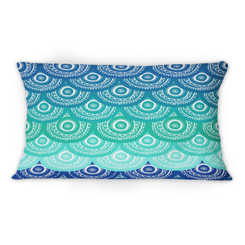 Coussin Ethnique Ocean Waves - Imprimé moderne