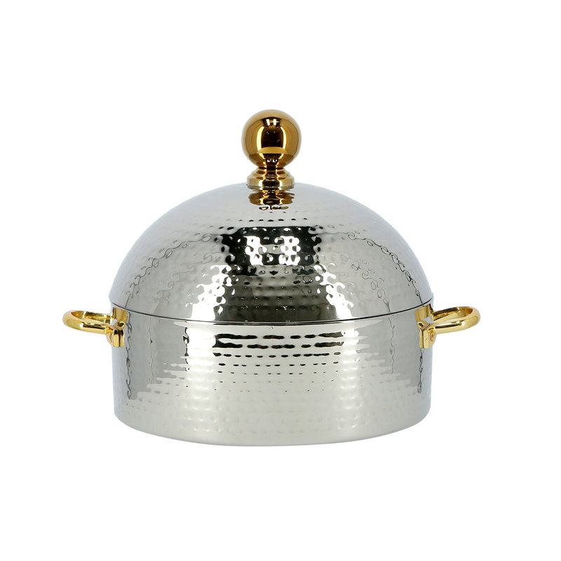 Monarch 3 L Chafing Dish, Silver, 15cm H x 42cm W x 31cm D