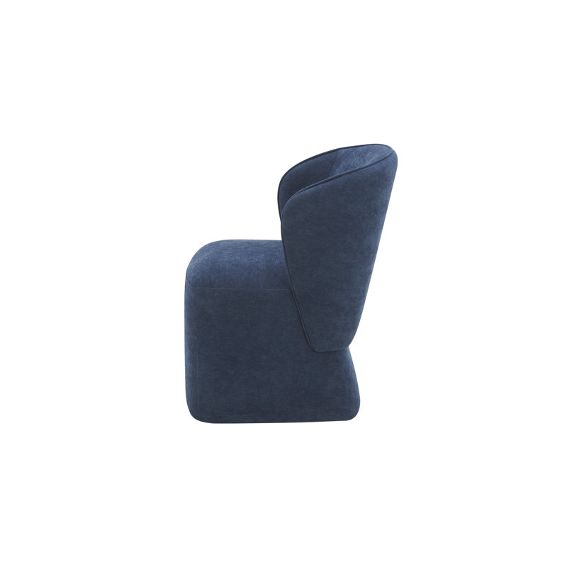 Angeliah Upholstered Parsons Chair, Midnight Navy