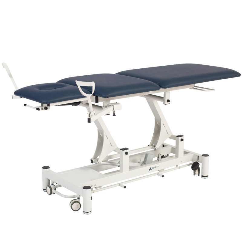 White Steel Hi-Lo Adjustable Medical Treatment Table