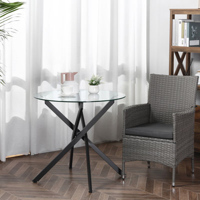 Metal Base Dining Table