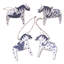 3.7'' Handmade Wood Animals Hanging Figurine Ornament