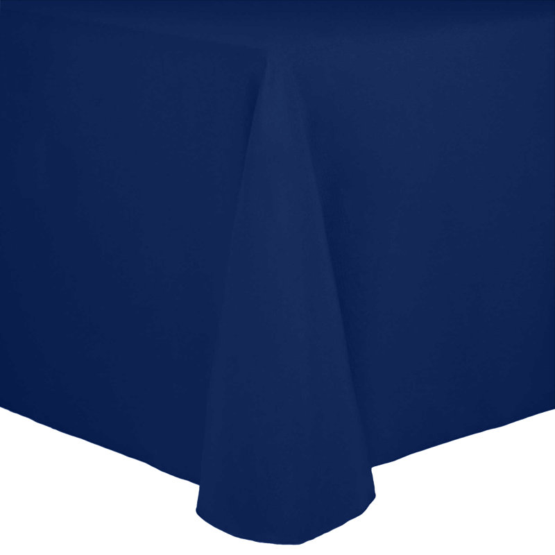 Solid Color Round Tablecloth, 108" x 132", 5, Royal