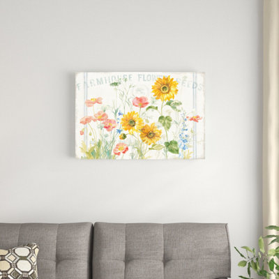 «Floursack Florals I» par Danhui Nai, reproduction d'art sur toile tendue