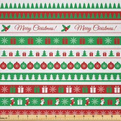 Christmas Words Ceremony Fabric