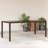  Patio Table With Glass Top Gray 94.5"X35.4"X29.5" Poly Rattan