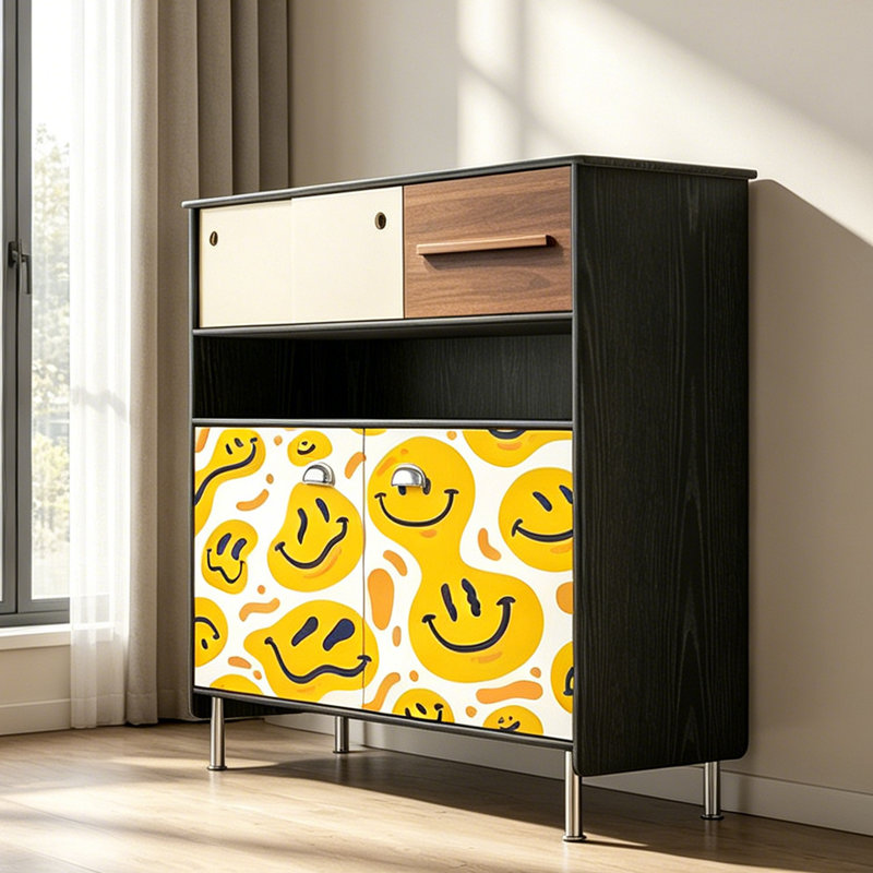 Modern Minimalist Style Accent Cabinet