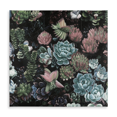 Succulent Set Pink Botanical Floral Tablecloth | Indoor/Outdoor