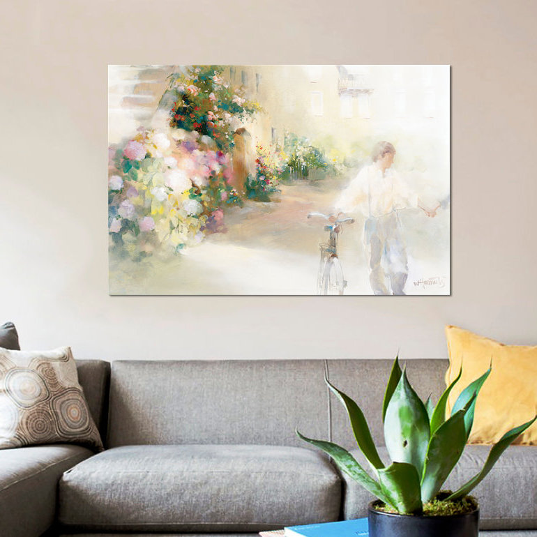 « two people people », impression sur toile, H 12 po x l 18 po x P 1,5 po, Pas de tapis, Toile tendue