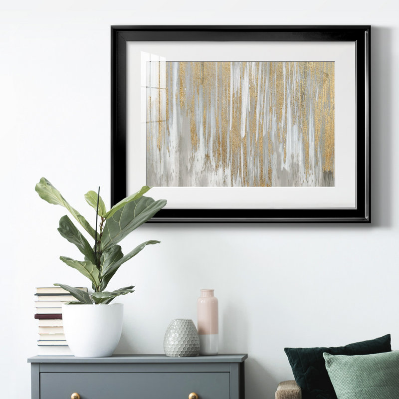 Reproduction encadrée de qualité supérieure, prête à être suspendue, Cadre noir, H 18,5 po x l 24,5 po x P 1 po