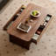 Table de bout double en noyer noir