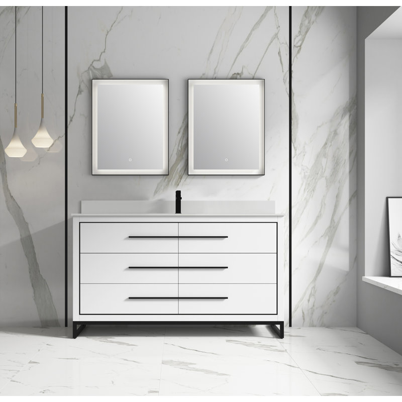 Ensemble de meuble-lavabo simple 60 po Homole