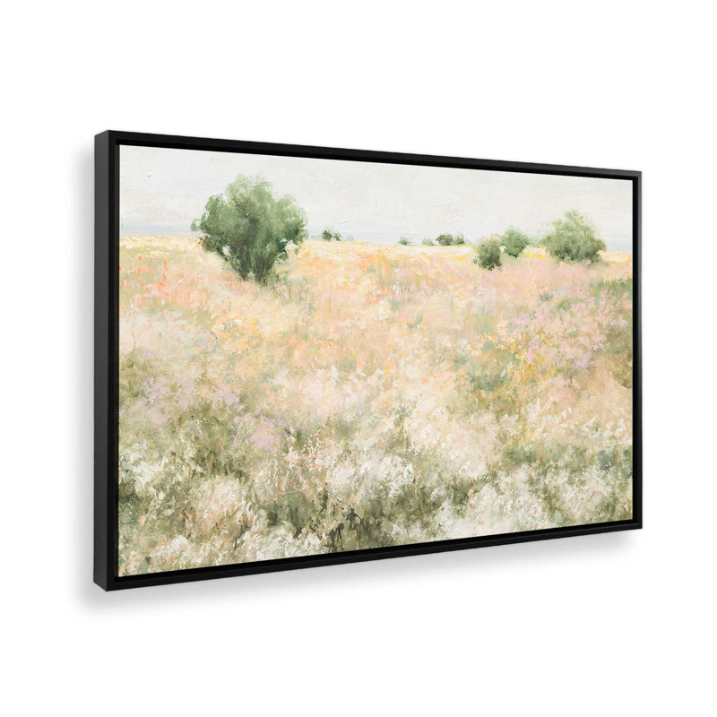 «Freedom Field» par Julia Purinton, reproduction d'art sur toile, H 18 po x l 24 po, Cadre flottant, Noir