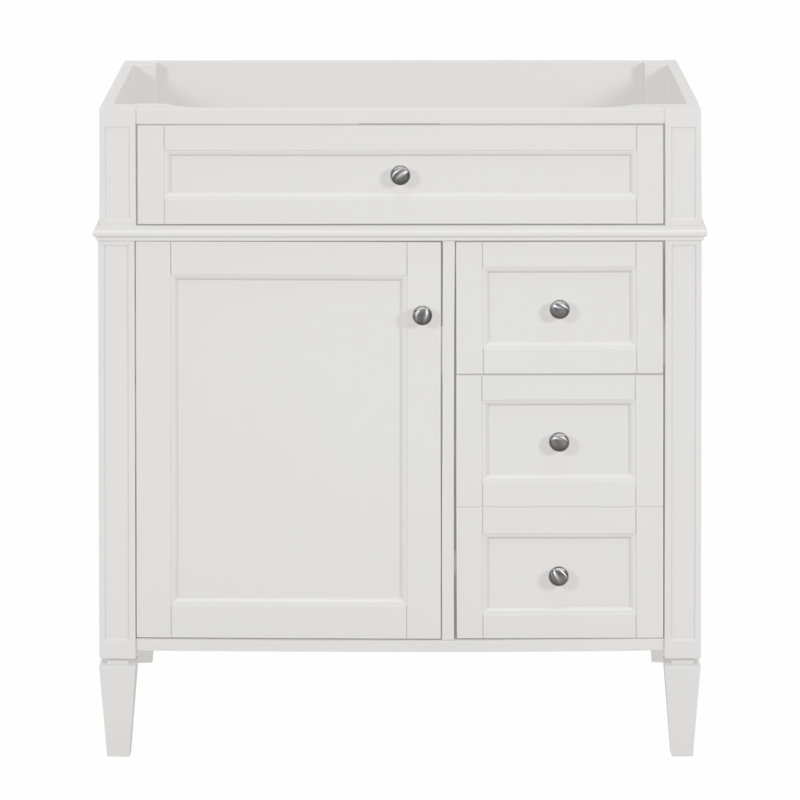 Meuble-lavabo de 30 po (bases de meuble-lavabo seulement, sans lavabo supérieur), Blanc