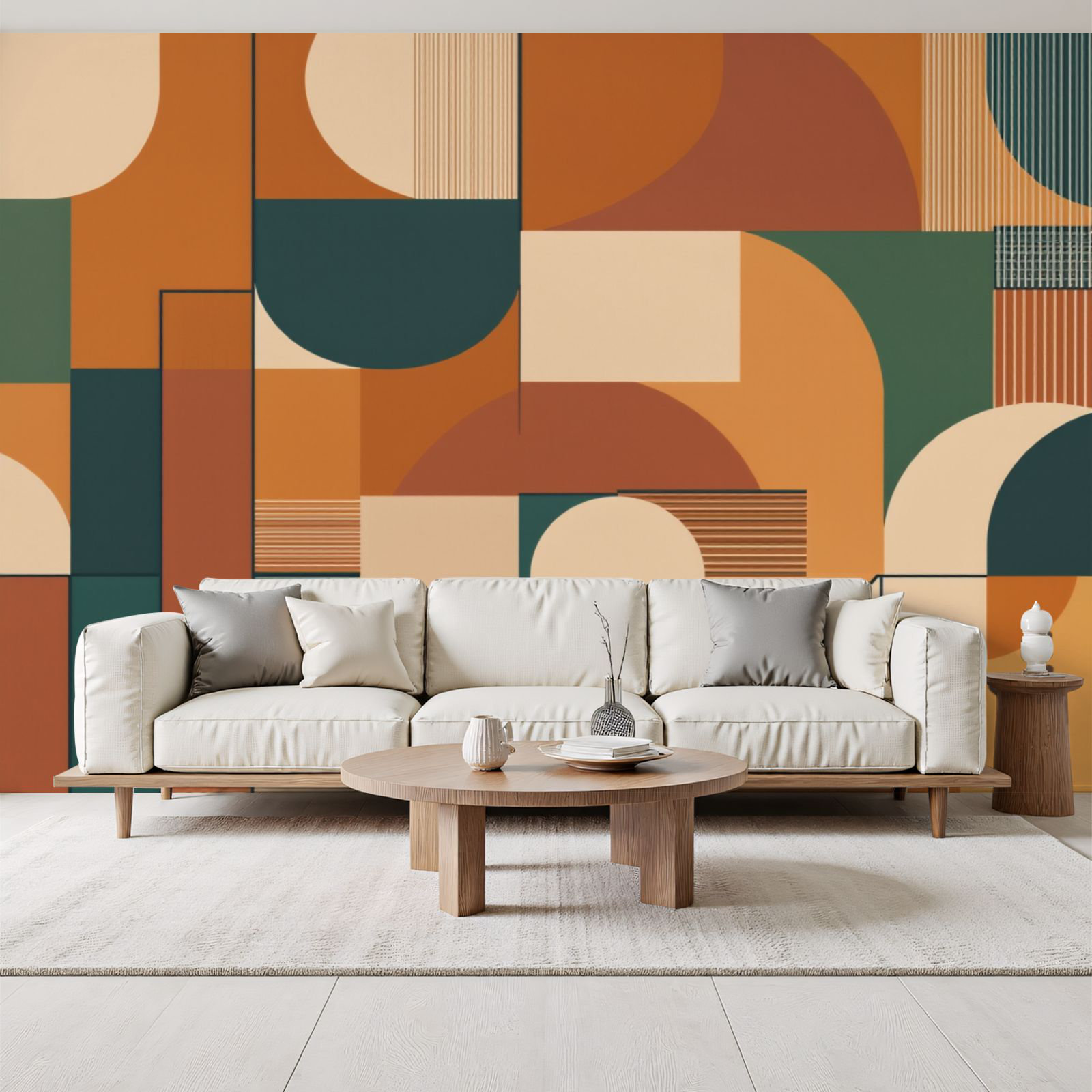 Red Barrel Studio Modern Peel and Stick Wallpaper Geometric Abstract ...