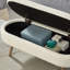 Banc de rangement avec repose-pieds ovale Luxury-1769012194