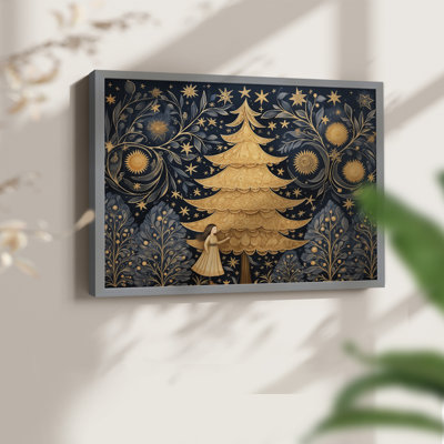 Chirstmas Art-CCCXCV -Framed Print - Restickable