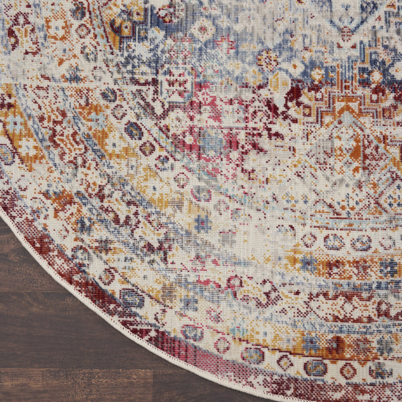 Oriental Indoor Rug, Round 4'