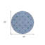 Tapis rond ivoire 8 po