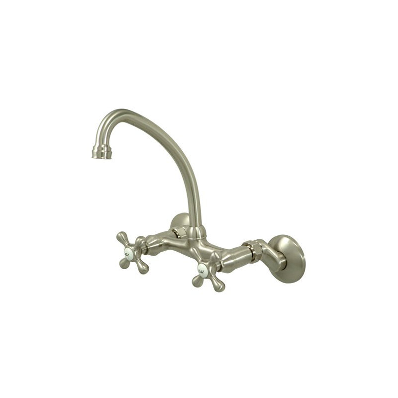 High Arch Touchless Bridge Faucet, Brushed Nickel