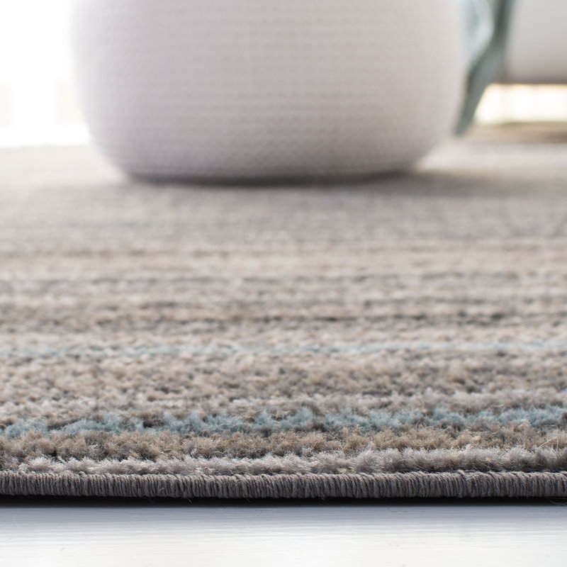 South Hadley Abstract Hand Woven Area Rug, Rectangle 201 x 279 cm