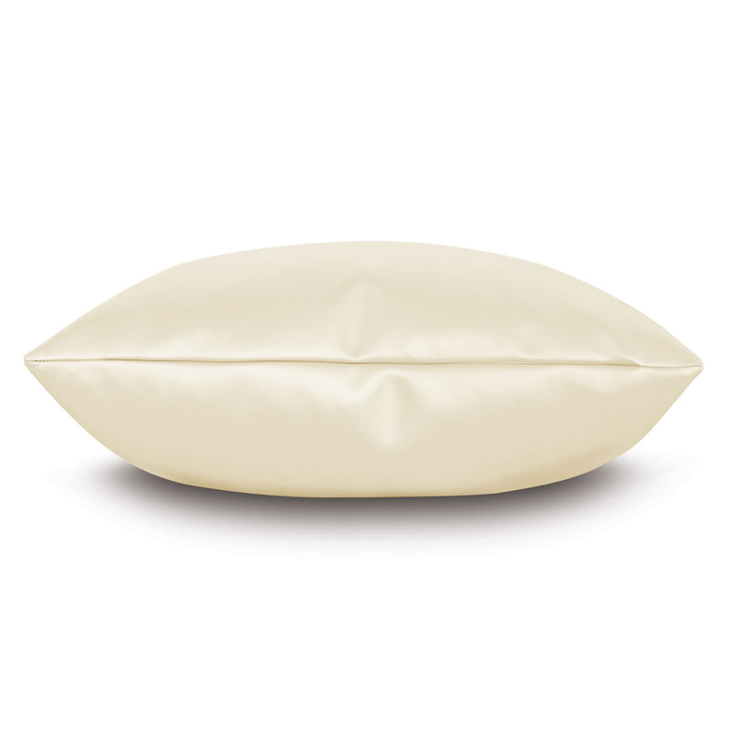 Housse de coussin en cuir Klein Klein, H 20 po x l 20 po, Coquillage