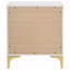 Table de chevet rectangulaire 2 tiroirs In White-456621367