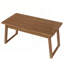 Bureau de direction de 55 pouces de style Mid-Century moderne avec tiroir, ordinateur d'écriture en bois massif Bublava pour bureau à domicile, table de travail rustique en noyer brun pour ordinateur portable, bureau ou espace de travail.