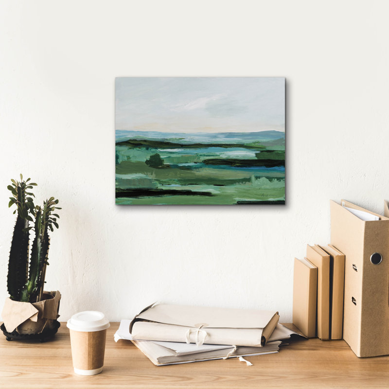 Toile épique «Resplendent Green» par Pamela Munger, H 12 po x l 16 po x P 0,75 po