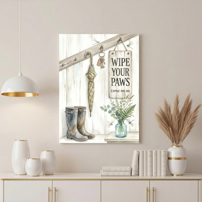 «Gallery Wrap», art mural sur toile pour le salon, la chambre à coucher, le bureau ou le vestibule - décoration murale décorative avec ferme rustique