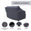 Samya Solid Wood Loveseat Cover